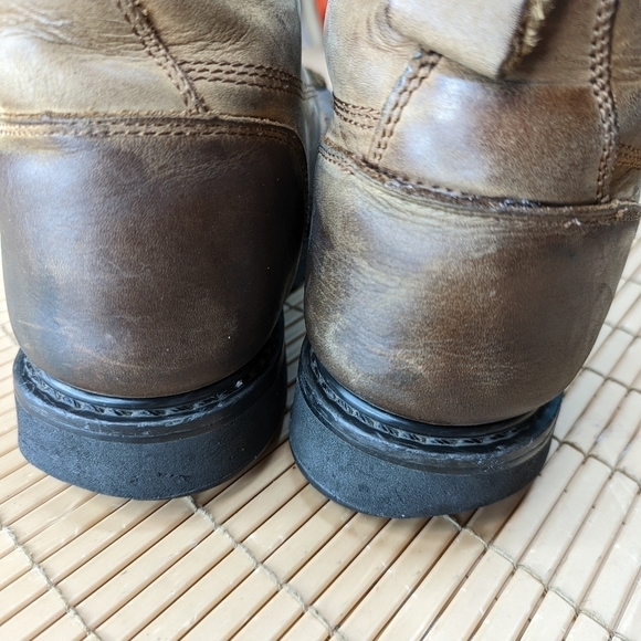 Tegopro Waterproof Brown leather steel toe Waterproof Hiker Work Boots Mens sz 9 - Picture 9 of 11